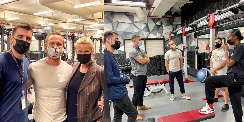 Gezim Gashi Program Director - Mentor USA visiting Oaks Christian School