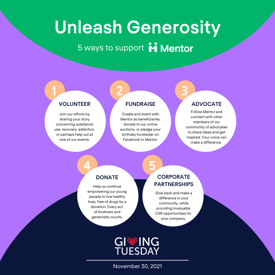 #GivingTuesday 2021 - 5 ways to help empower youth - Mentor USA